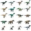 Dinoszaurusz figura 3D kártyával Dinoszaurusz figura 3D kártyával