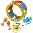 Playgo: Bébi hangszer készlet dob tárolóban Playgo: Bébi hangszer készlet dob tárolóban