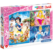 Disney Hercegnők Supercolor 3 az 1-ben puzzle 3×48 db-os – Clementoni