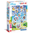 Disney mesehősök Supercolor puzzle 60 db-os – Clementoni