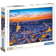 Párizs látképe HQC 1500 db-os panoráma puzzle – Clementoni