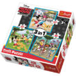 Mickey egér és barátai 3 az 1-ben puzzle – Trefl