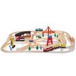 Fa vasút kiegészítőkkel 132db-os szett - Melissa & Doug Fa vasút kiegészítőkkel 132db-os szett - Melissa & Doug