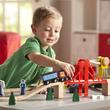 Fa vasút kiegészítőkkel 132db-os szett - Melissa & Doug Fa vasút kiegészítőkkel 132db-os szett - Melissa & Doug