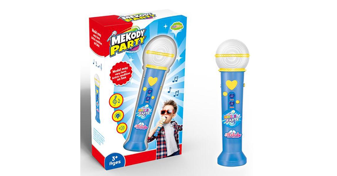 Mp3 mikrofon fény és hang effektekkel kék szÃnben,4.085 Ft,Játék