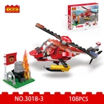 Kép 5/10 - COGO® 3018 | lego-kompatibilis építőjáték | 845 db építőkocka | Tűzoltós 8-as készlet