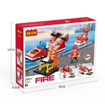 Kép 6/10 - COGO® 3018 | lego-kompatibilis építőjáték | 845 db építőkocka | Tűzoltós 8-as készlet