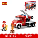 Kép 7/10 - COGO® 3018 | lego-kompatibilis építőjáték | 845 db építőkocka | Tűzoltós 8-as készlet