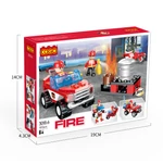 Kép 8/10 - COGO® 3018 | lego-kompatibilis építőjáték | 845 db építőkocka | Tűzoltós 8-as készlet