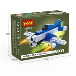 Kép 4/18 - COGO® 4600-4603 | lego-kompatibilis építőjáték | 561 db építőkocka | 4 témájú 4-es gyűjtő készlet, 16 doboz