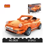 Kép 2/11 - COGO® 5820 | lego-technic-kompatibilis építőjáték | 915 db építőkocka | Narancssárga Porsche roadster