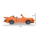 Kép 7/11 - COGO® 5820 | lego-technic-kompatibilis építőjáték | 915 db építőkocka | Narancssárga Porsche roadster