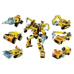 Kép 1/2 - QMAN® 1417 | lego-kompatibilis építőjáték | 479 db építőkocka | 6 az 1-ben Munkagép robot