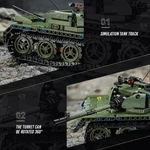 Kép 4/7 - QMAN® 54003 | kompatibilis távirányítós építőjáték | 418 db építőkocka | Panther tank (app + controller)