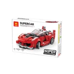 Kép 4/4 - WANGE® 2876 | készségfejlesztő autós építőjáték | 151 db építőkocka | Supercar Ferrari FXX K