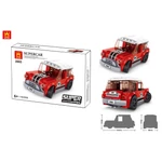 Kép 1/4 - WANGE® 2885 | kompatibilis autós építőjáték | 115 db építőkocka | Supercar piros mini