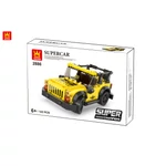 Kép 2/4 - WANGE® 2886 | lego-kompatibilis autós építőjáték | 122 db építőkocka | Supercar sárga terepjáró jeep