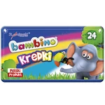 Kép 1/2 - Bambino: Zsírkréta szett fém dobozban 24 db-os