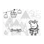 Kép 2/2 - Peppa malac 2az1-ben színezhető 48 db-os puzzle