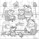 Kép 3/3 - Peppa malac színezhető puzzle 42 db-os