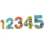 Kép 2/2 - Mickey egér számok puzzle 15 db-os
