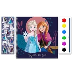 Kép 2/2 - Disney: Jégvarázs 2. Színező füzet vízfestékkel és matricákkal