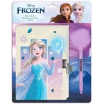 Kép 1/2 - Disney: Jégvarázs 2 titkos napló lakattal és pom-pomos tollal 12×18 cm 60 lapos