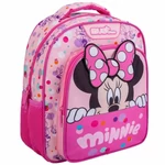 Kép 1/2 - Luna: Minnie egér lekerekített kétrekeszes iskolatáska 27×10×31 cm