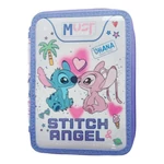 Kép 1/2 - Must: Disney Stitch&amp;Angel emeletes töltött tolltartó 15×5x21 cm