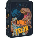 Kép 1/2 - Luna: Must 2 szintes töltött tolltartó Jurassic – More Teeth