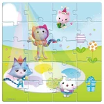 Kép 2/4 - Luna: Gabi babaháza mintás 3×20 db-os mágneses puzzle