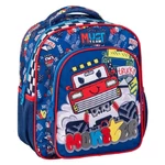 Kép 1/2 - Luna: Must Team Monster Truck mintás lekerekített 2 rekeszes ovis hátizsák 27×10×31 cm