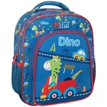 Kép 1/2 - Luna: Must Team dinós lekerekített 2 rekeszes ovis hátizsák 27×10×31 cm