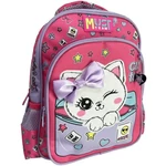 Kép 1/2 - Luna: Must Team cica masnival lekerekített 2 rekeszes ovis hátizsák 27×10×31 cm