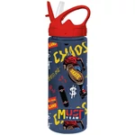 Kép 5/5 - Luna: Must Team mintás műanyag kulacs szívószállal többféle változatban 500ml 1 db
