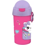 Kép 4/5 - Luna: Must Team kulacs lányos mintával többféle változatban 500ml 1 db