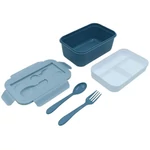 Kép 4/4 - Luna: Must uzsonnás doboz 1500ml 21×14×9 cm többféle változatban 1 db