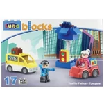 Kép 2/2 - Blocks: Közlekedési rendőr építőjáték 17 db-os szett