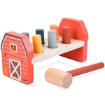 Kép 2/2 - Luna: Fa házikós kalapáló készségfejlesztő játék