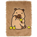 Kép 1/2 - Luna: Capybara mintás plüss napló