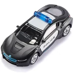 Kép 2/4 - SIKU BMW i8 US Police rendőr kisautó 1/55