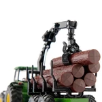Kép 3/5 - SIKU John Deere rönkszállító traktor 1/50