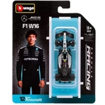 Kép 1/2 - Bburago: Mercedes-AMG Petronas F1 W16 (2025) versenyautó fém autómodell 1/64 (Andrea Kimi Antonelli #12)