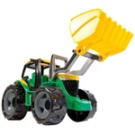 Kép 2/2 - LENA: Óriás traktor homlokrakodóval zöld/sárga 62 cm