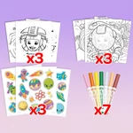 Kép 3/3 - Crayola: POP's 3D-s foglalkoztató színező füzet – Űrutazás