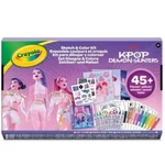 Kép 1/2 - Crayola: Color &amp; Sketch - K-Pop Demon Hunters kreatív rajz- és színezőkészlet