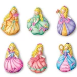 Kép 3/3 - Csillogó hercegnő gipsz hűtőmágnes készítő kreatív játék