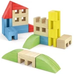 Kép 2/4 - Quercetti: ToyTown Premium 22 db-os fa építőjáték