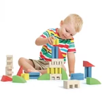 Kép 4/4 - Quercetti: ToyTown Premium 22 db-os fa építőjáték