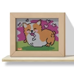 Kép 2/2 - Quercetti: Pixel Art 4 Kawaii Corgi pötyi